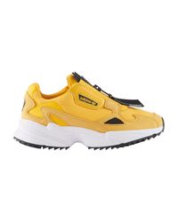 adidas Originals Falcon Zip Trainers in Yellow - Lyst