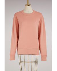 Acne Pink Cotton Fairview Face Sweater