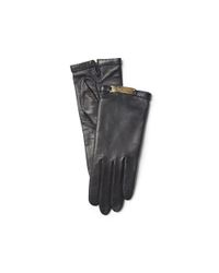 Pink Pony | Black Plaque Nappa Gloves | Lyst