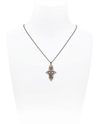 Sabine G | Gray Cross Pendant | Lyst