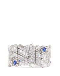 CZ by Kenneth Jay Lane | Metallic Crystal-embellished Bracelet | Lyst