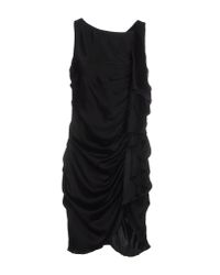 Elisabetta Franchi Black Short Dress