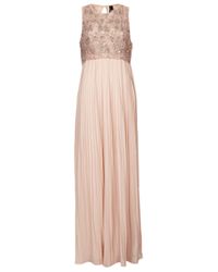 TOPSHOP Limited Edition Pleated Embellished Maxi Dress in Powder Pink ...