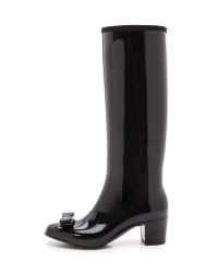 Ferragamo Niper Rain Boots Nero in Black - Lyst