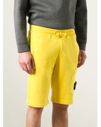 Stone island shorts yellow Clearance