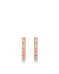 Fallon | Pink Maria Pave Stick Earrings | Lyst