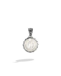 John Hardy | Metallic Round Charm Pendant / Enhancer | Lyst