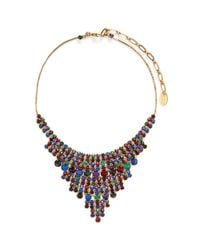 Erickson Beamon | Multicolor 'hyperdrive' Swarovski Crystal Tiered Drop Necklace | Lyst