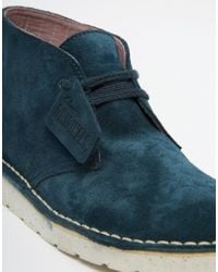 blue desert boots