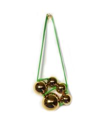 Marion Vidal - Green And Gold Necklace - Lyst