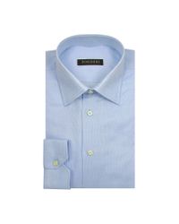 FORZIERI | Marcus Line - Solid Light Blue Oxford Cotton Dress Shirt for Men | Lyst