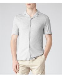 cuban collar shirt white