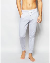 mens grey cuffed joggers