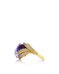 Nicholas Varney | Purple One Of A Kind Amethyst And Diamond Conch Pearl Ring | Lyst