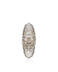 Loree Rodkin | Gray Moroccan Lace Fleur De Lis Bondage Ring | Lyst