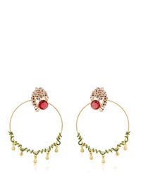 Les Nereides | Green Charmant Fèline Earrings | Lyst