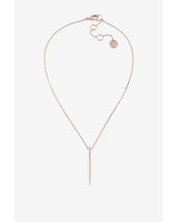 French Connection | Metallic Spike Pendant Necklace | Lyst