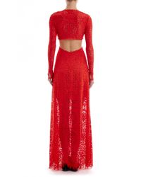 Temperley London | Red Long Nomi Backless Dress | Lyst