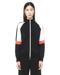 T By Alexander Wang | Black Jersey Knit Track Jacket | Lyst