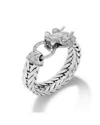 John Hardy | Metallic Dragon Head Bracelet On Extra-Large Rectangular Chain | Lyst
