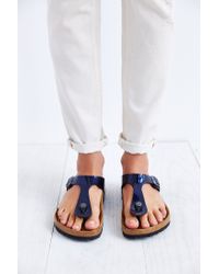 birkenstock gizeh navy blue