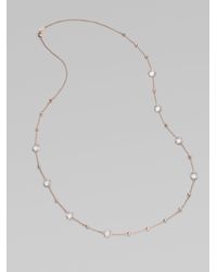 Ippolita | Pink Rose Rock Candy Clear Quartz Mini Lollipop Ball Station Necklace | Lyst