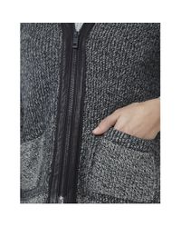 Rag & Bone Black Leather Trim Jackie Jacket