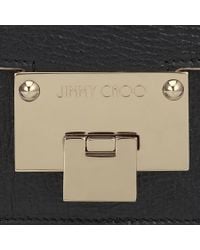 Jimmy Choo | Metallic Rebel Soft/s Black Washed Crinkled Leather Shoulder Bag | Lyst