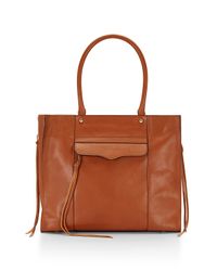 Rebecca Minkoff | Brown Side Zip Medium M.a.b. Tote | Lyst