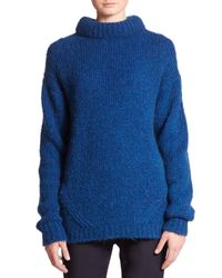 Tibi | Blue Roll-neck Pullover Sweater | Lyst