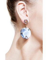 Bochic | Blue Agate and Diamond Earrings | Lyst