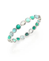 Ippolita | Metallic Rock Candy Semi-precious Multi-stone & Sterling Silver All-around Bangle Bracelet | Lyst