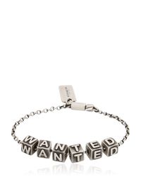 COACH | Metallic "wanted" Block Letters Bracelet | Lyst