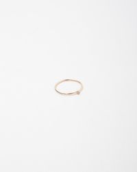Saskia Diez | Metallic Mini Wire Solitaire Champagne Diamond Ring | Lyst