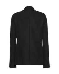 Anthony Vaccarello | Black Long Sleeve Deep Smoking Line Jacket | Lyst