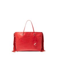 Diane von Furstenberg | Red Sutra Large Ready To Go Fringe Tote | Lyst