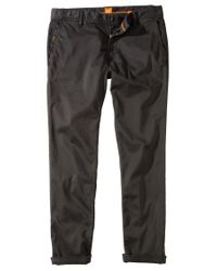 BOSS Orange Gray Regular-Fit Chinos 'Schino-Regular1-D' for men
