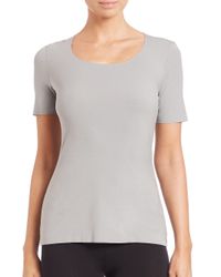 Wolford | Gray Pure Tee | Lyst