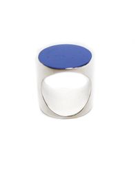 Uncommon Matters - Silver-plated Blue Cylindric Ring - Lyst