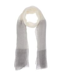 Jil Sander Gray Oblong Scarf for men