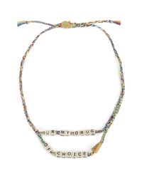 Venessa Arizaga Metallic Women's Drug Of Choice Necklace