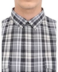 Dior Homme | Black Checked Cotton Poplin Shirt for Men | Lyst
