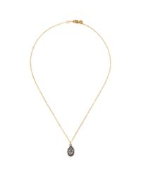 Ila & I | Metallic 'Sylvia' Diamond Locket Necklace | Lyst