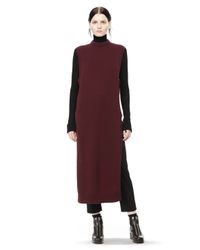 Alexander Wang | Red Wool and Cashmere-Blend Dickie Dress | Lyst