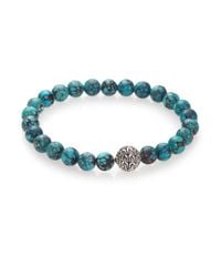 John Hardy | Blue Batu Classic Chain Turquoise & Sterling Silver Bead Bracelet | Lyst