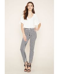 black and white striped jeans forever 21