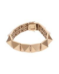 Eddie Borgo | Metallic Large Matte Pyramid Bracelet | Lyst