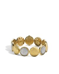 John Hardy | Metallic Dot Five Disc Station Bracelet | Lyst