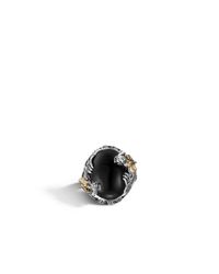 John Hardy | Black Legends Naga Oval Double Dragon Head Ring | Lyst