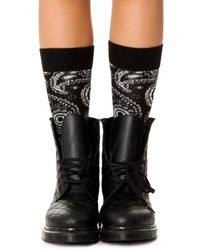 Happy Socks Black The Paisley Sock